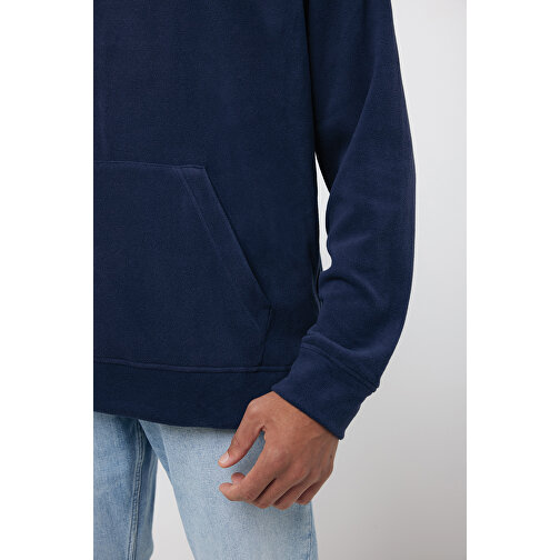 Iqoniq Trivor Mikrofleece-Kapuzenjacke Aus Recyc. Polyester , navy blau, 100% recyceltes Polyester, XS, 64,00cm x 2,50cm (Länge x Höhe), Bild 13