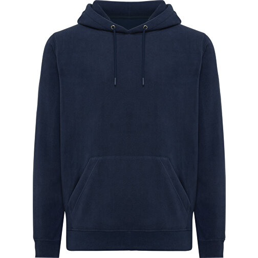 Iqoniq Trivor Mikrofleece-Kapuzenjacke Aus Recyc. Polyester , navy blau, 100% recyceltes Polyester, XL, 76,00cm x 2,50cm (Länge x Höhe), Bild 1