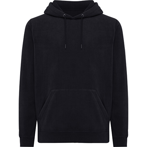 Iqoniq Trivor Mikrofleece-Kapuzenjacke Aus Recyc. Polyester , schwarz, 100% recyceltes Polyester, L, 74,00cm x 2,50cm (Länge x Höhe), Bild 1