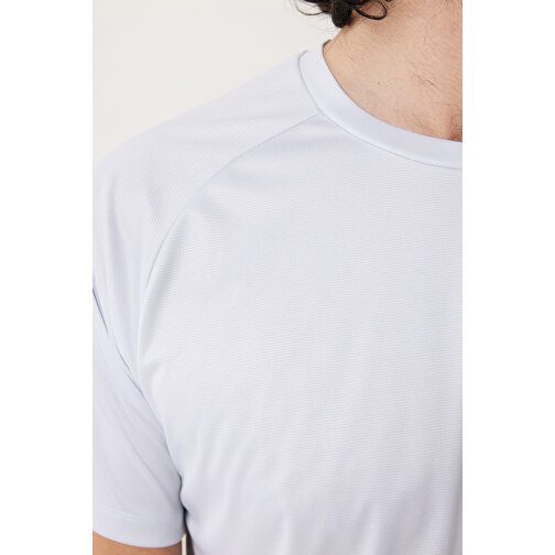 Iqoniq Tikal Sport Quick-Dry T-Shirt Aus Rec. Polyester , weiß, 100% recyceltes Polyester, 5XL, 83,00cm x 0,50cm (Länge x Höhe), Bild 12