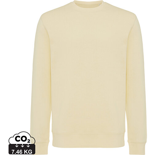 Iqoniq Etosha Lightweight Sweater laget av resirkulert bomull, kremgul, Bilde 1