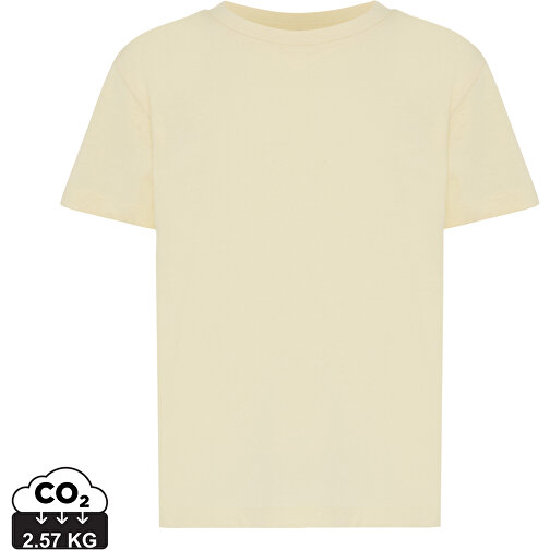 T-shirt Iqoniq Koli Kids in cotone riciclato, giallo crema, Immagine 1