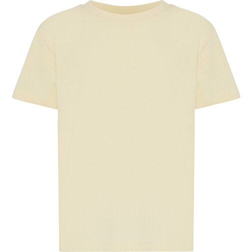 T-shirt Iqoniq Koli Kids in cotone riciclato, giallo crema, Immagine 2