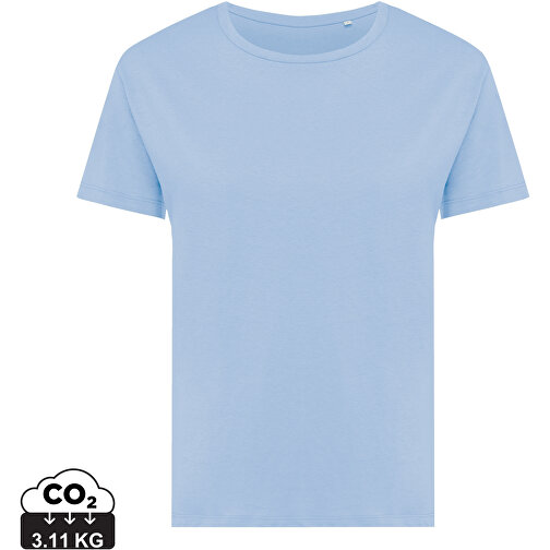 T-shirt da donna Iqoniq Yala in cotone riciclato, blu cielo, Immagine 1