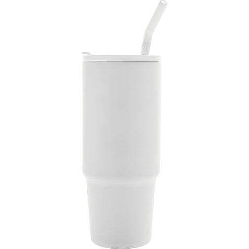 Embrace Deluxe Becher Aus RCS Recyceltem Edelstahl 900ml, Weiss , weiss, Rostfreier Stahl - recycelt,PP, 23,50cm (Höhe), Bild 3