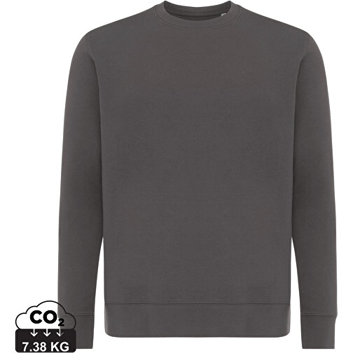 Iqoniq Etosha Lightweight Sweater Aus Recycelter Baumwolle, Anthrazit , anthrazit, 30% recycelte und 70% biologische Baumwolle, M, , Bild 1