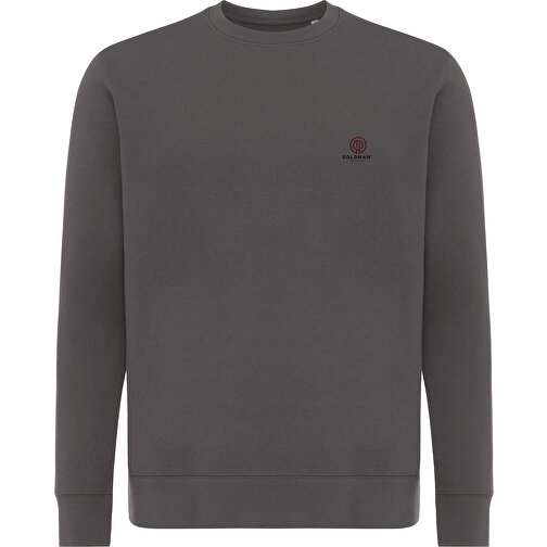 Iqoniq Etosha Lightweight Sweater Aus Recycelter Baumwolle, Anthrazit , anthrazit, 30% recycelte und 70% biologische Baumwolle, M, , Bild 4