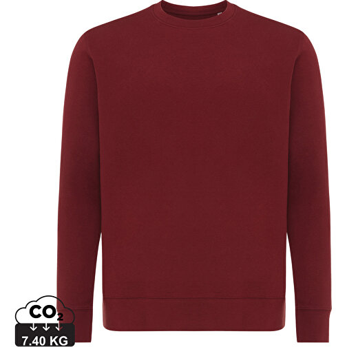 Iqoniq Etosha Lightweight Sweater Aus Recycelter Baumwolle, Burgunderrot , burgunderrot, 30% recycelte und 70% biologische Baumwolle, XS, , Bild 1