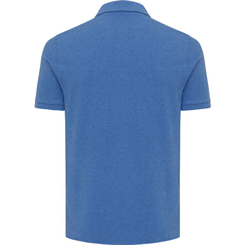 Iqoniq Yosemite Piqué-Poloshirt Aus Recycelter Baumwolle, Heather Blue , heather blue, 50% recycelte und 50% biologische Baumwolle, XXL, , Bild 3