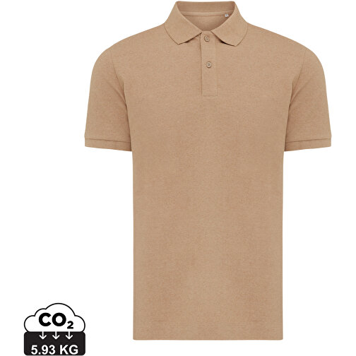 Iqoniq Yosemite Piqué-Poloshirt Aus Recycelter Baumwolle, Heather Brown , heather brown, 50% recycelte und 50% biologische Baumwolle, XXXL, , Bild 1