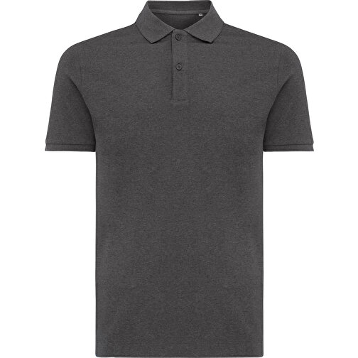 Iqoniq Yosemite Piqué-Poloshirt Aus Recycelter Baumwolle, Ungefärbtes Anthrazit , ungefärbtes Anthrazit, 50% recycelte und 50% biologische Baumwolle, XL, , Bild 2