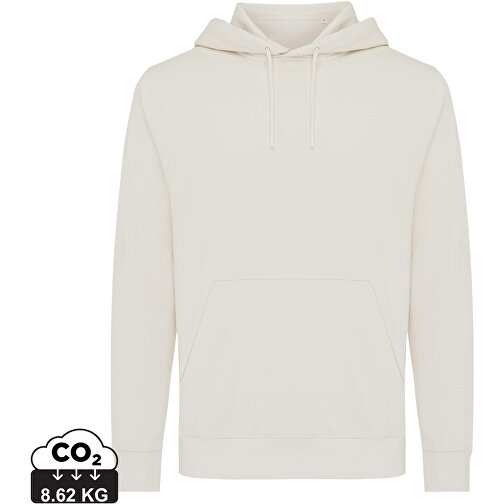 Iqoniq Rila Lightweight Hoodie Aus Recycelter Baumwolle, Ivory White , ivory white, 30% recycelte und 70% biologische Baumwolle, XS, , Bild 1