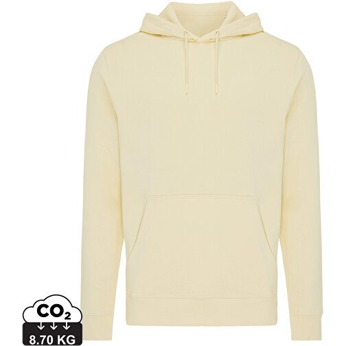 Iqoniq Rila Lightweight Hoodie Aus Recycelter Baumwolle, Cream Yellow , cream yellow, 30% recycelte und 70% biologische Baumwolle, XXXL, , Bild 1