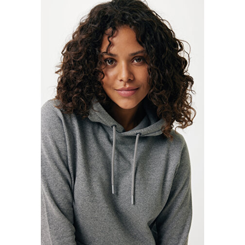 Iqoniq Rila Lightweight Hoodie Aus Recycelter Baumwolle, Ungefärbte Helles Anthrazit , ungefärbte helles Anthrazit, 30% recycelte und 70% biologische Baumwolle, XXXL, , Bild 9