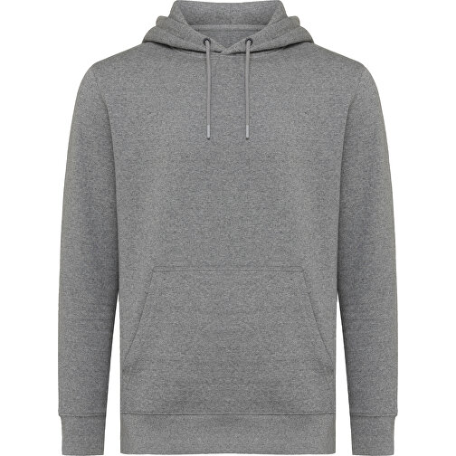 Iqoniq Rila Lightweight Hoodie Aus Recycelter Baumwolle, Ungefärbte Helles Anthrazit , ungefärbte helles Anthrazit, 30% recycelte und 70% biologische Baumwolle, XXXL, , Bild 2