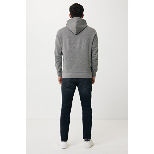 Iqoniq Rila Lightweight Hoodie Aus Recycelter Baumwolle, Ungefärbte Helles Anthrazit , ungefärbte helles Anthrazit, 30% recycelte und 70% biologische Baumwolle, XXXL, , Bild 6