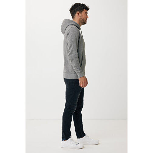 Iqoniq Rila Lightweight Hoodie Aus Recycelter Baumwolle, Ungefärbte Helles Anthrazit , ungefärbte helles Anthrazit, 30% recycelte und 70% biologische Baumwolle, XL, , Bild 7