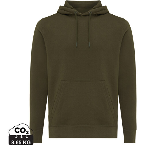 Iqoniq Rila Lightweight Hoodie Aus Recycelter Baumwolle, Khaki , khaki, 30% recycelte und 70% biologische Baumwolle, XXXL, , Bild 1