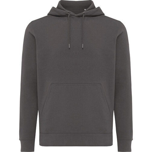 Iqoniq Rila Lightweight Hoodie Aus Recycelter Baumwolle, Anthrazit , anthrazit, 30% recycelte und 70% biologische Baumwolle, XS, , Bild 2