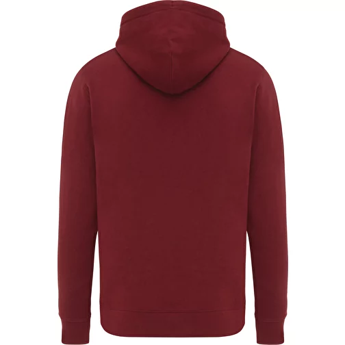Felpa con cappuccio leggera Iqoniq Rila in cotone riciclato, rosso bordeaux, Immagine 3