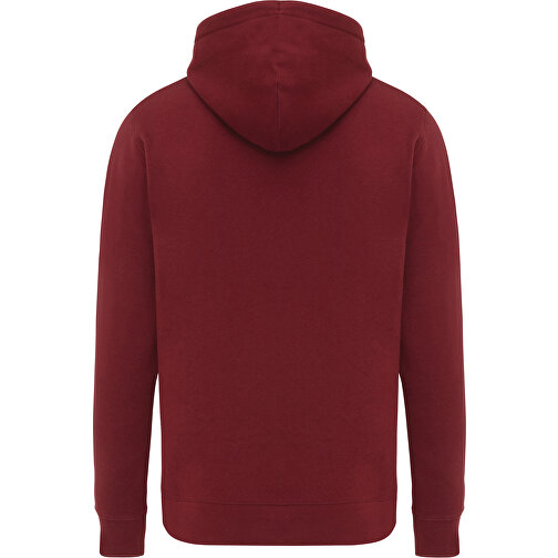 Iqoniq Rila Lightweight Hoodie en coton recyclé, bordeaux, Image 3