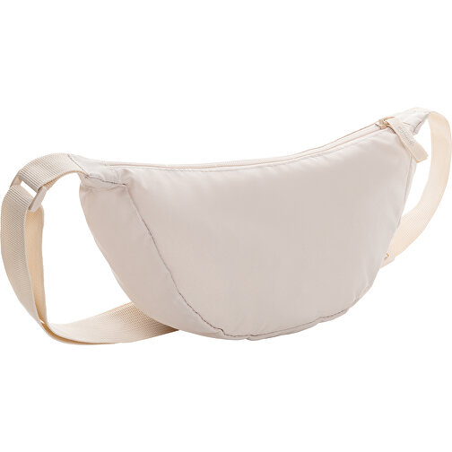 Bolsa bandolera Crescent AWARET RPET Half-Moon, beige, Imagen 1