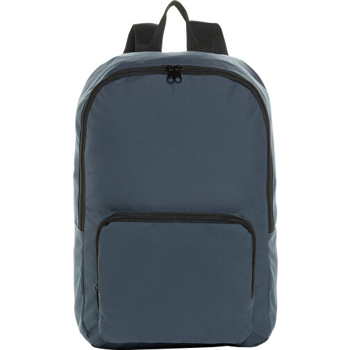 Dillon AWARE™ RPET Faltbarer Klassischer Rucksack, Navy Blau , navy blau, PET - recycelt, 32,50cm x 44,00cm x 11,00cm (Länge x Höhe x Breite), Bild 2