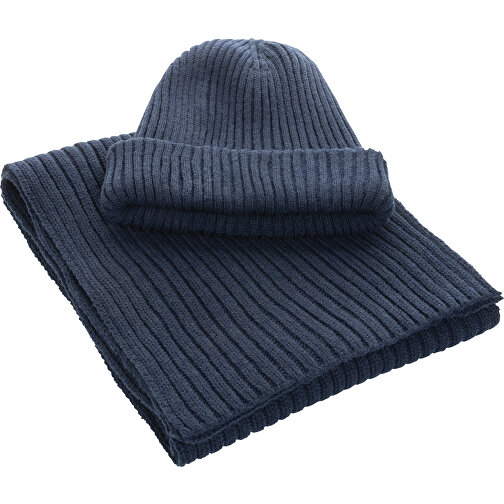 Gorro de punto doble Impact AWARET Polylana®, azul marino, Imagen 8