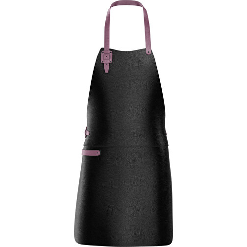 Leder Grillschürze ColourDuo , schwarz / fuchsia, Donato Rindleder, 78,00cm x 60,00cm (Länge x Breite), Bild 1