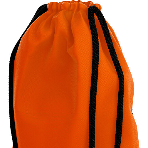 Premium Sportbeutel ColourPrime , schwarz / orange, Sublimation-fabric 200g - Polyester (PU), 33,00cm x 45,00cm (Höhe x Breite), Bild 3