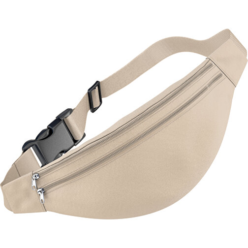 Stylische Gürteltasche Fanny , beige, Sublimation-fabric 200g - Polyester (PU), 13,00cm x 33,00cm (Höhe x Breite), Bild 1