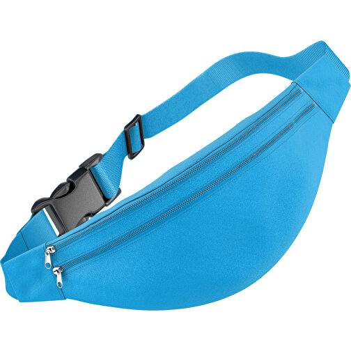 Stylische Gürteltasche Fanny , hellblau, Sublimation-fabric 200g - Polyester (PU), 13,00cm x 33,00cm (Höhe x Breite), Bild 1