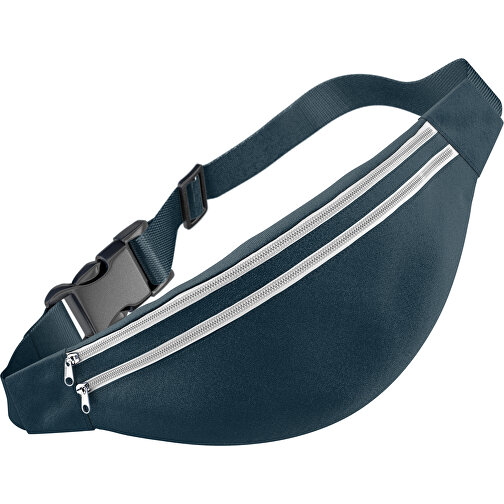 Stylische Gürteltasche Fanny , heidelbeerblau / weiss, Sublimation-fabric 200g - Polyester (PU), 13,00cm x 33,00cm (Höhe x Breite), Bild 1