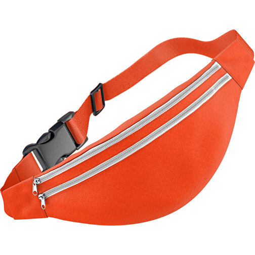 Stylische Gürteltasche Fanny , orange / weiß, Sublimation-fabric 200g - Polyester (PU), 13,00cm x 33,00cm (Höhe x Breite), Bild 1