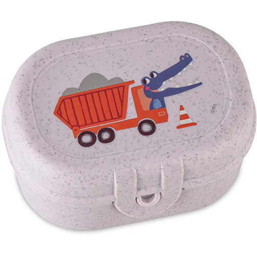 PASCAL MINI TRUCKS Snackbox , Koziol, organic grey trucks, ORGANIC BIO-CIRCULAR, 9,60cm x 5,20cm x 7,00cm (Länge x Höhe x Breite), Bild 1