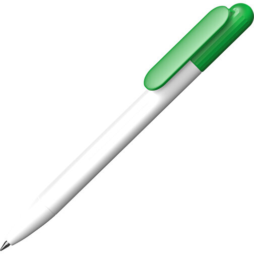 Prodir DS6S TMM Twist Kugelschreiber , Prodir, clover green / weiß, Kunststoff, 12,46cm x 1,40cm (Länge x Breite), Bild 1