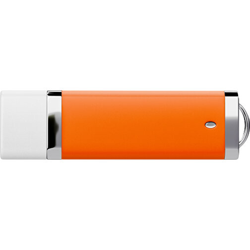 PromoPerfect USB-STICK 2.0 PLASTIK , orange / weiß MB , 65 GB , Gummiplastik, Kunststoff MB , 7,00cm x 0,70cm x 2,00cm (Länge x Höhe x Breite), Bild 2