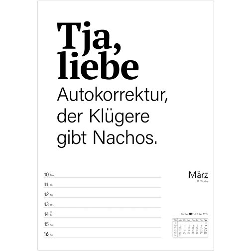 Typo-Sprüche-Kalender , Papier, 25,00cm x 35,50cm (Länge x Breite), Bild 12