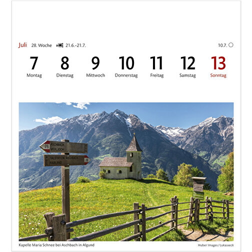 Südtirol Sehnsuchtskalender , Papier, 15,40cm x 16,50cm (Länge x Breite), Bild 10