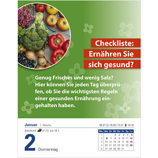 Die Ernährungs-Docs - Gesund Durch Das Jahr Tagesabreißkalender , Papier, 12,50cm x 16,00cm (Länge x Breite), Bild 4