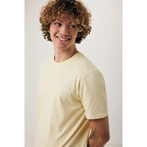 T-shirt Iqoniq Brett in cotone riciclato, giallo crema, Immagine 10