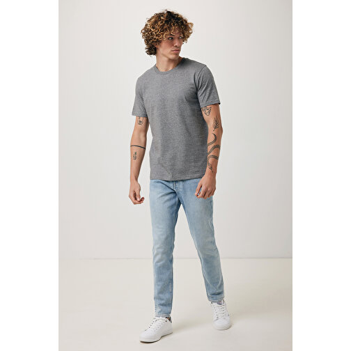 Iqoniq Brett T-Shirt Aus Recycelter Baumwolle, Ungefärbte Helles Anthrazit , ungefärbte helles Anthrazit, 30% recycelte und 70% biologische Baumwolle, M, 71,00cm x 0,50cm x 52,00cm (Länge x Höhe x Breite), Bild 4