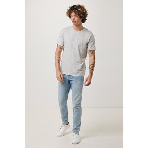 Iqoniq Brett T-Shirt Aus Recycelter Baumwolle, Ungefärbte Helles Grau , ungefärbte helles Grau, 30% recycelte und 70% biologische Baumwolle, S, 69,00cm x 0,50cm x 49,00cm (Länge x Höhe x Breite), Bild 4