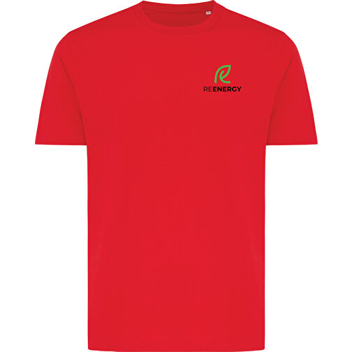 Iqoniq Brett T-Shirt Aus Recycelter Baumwolle, Rot , rot, 30% recycelte und 70% biologische Baumwolle, XXS, 61,00cm x 1,00cm x 44,00cm (Länge x Höhe x Breite), Bild 3