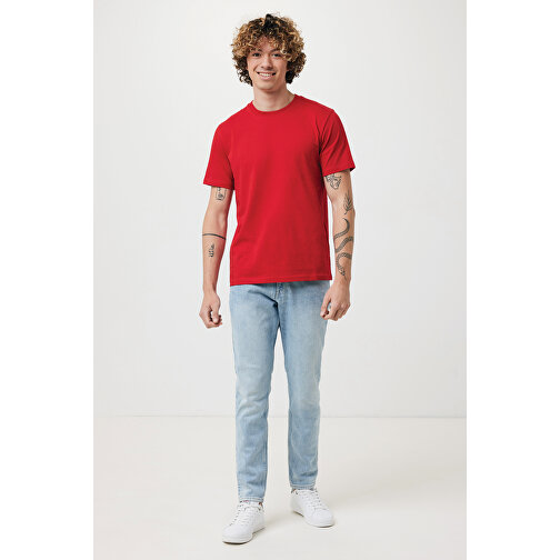 Iqoniq Brett T-Shirt Aus Recycelter Baumwolle, Rot , rot, 30% recycelte und 70% biologische Baumwolle, S, 69,00cm x 0,50cm x 49,00cm (Länge x Höhe x Breite), Bild 4