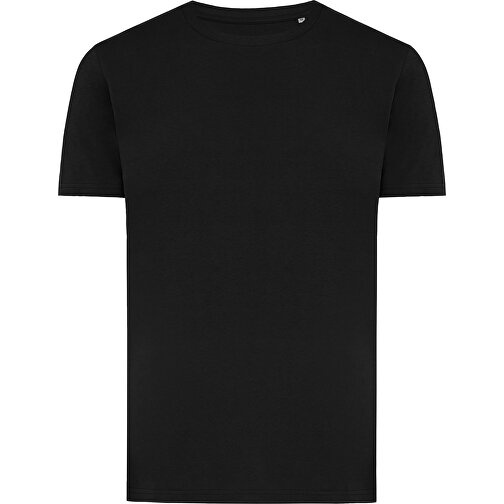 Iqoniq Brett T-Shirt Aus Recycelter Baumwolle, Schwarz , schwarz, 30% recycelte und 70% biologische Baumwolle, 4XL, 82,00cm x 0,50cm x 71,00cm (Länge x Höhe x Breite), Bild 1