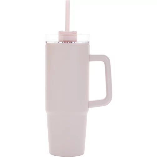 Tana gobelet en plastique recyclé RCS avec poignée 900ml, rose, Image 2