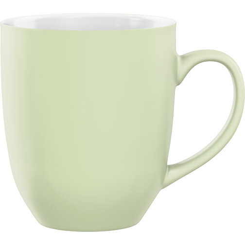 Bella Aussen Farbig Innen Weiß 330ml , satin-matt hellgrün / weiß, New Bone China Porzellan, 9,40cm x 12,00cm (Höhe x Breite), Bild 1