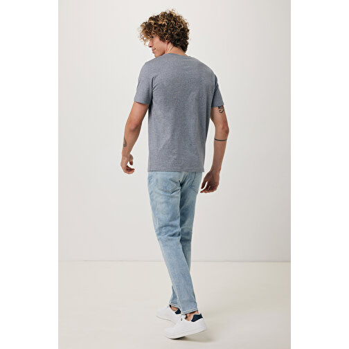 Iqoniq Brett T-Shirt Aus Recycelter Baumwolle, Light Heather Blue , light heather blue, 30% recycelte und 70% biologische Baumwolle, XL, 75,00cm x 0,50cm x 58,00cm (Länge x Höhe x Breite), Bild 6