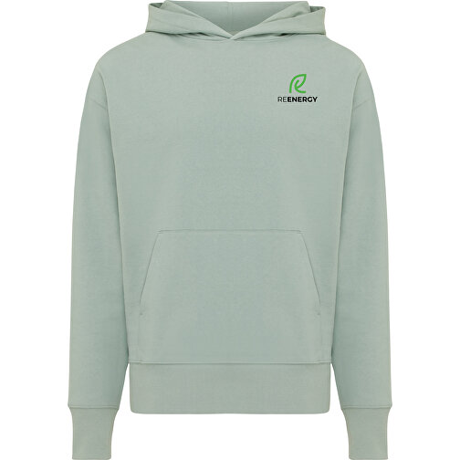 Iqoniq Yoho Relax-Hoodie Aus Recycelter Baumwolle, Iceberg Green , Iceberg green, 50% recycelte und 50% biologische Baumwolle, S, 68,00cm x 1,00cm x 56,00cm (Länge x Höhe x Breite), Bild 3